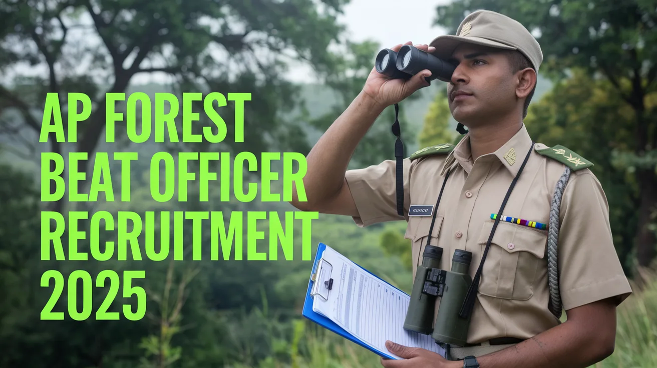 AO FOREST BEAT OFFICER AP FOREST BEAT OFFICERS RECRUITMENT
